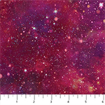 Northcott - Space Odyssey - Multi-Texture, Fuchsia/Orange