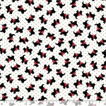 Marcus Fabrics - Aunt Grace Goes Bold - Scottie Dogs, Black