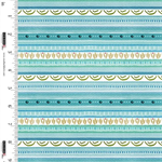 Studio E - Color Me Abstract - Teeny Stripe, Mint