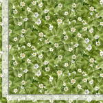 Timeless Treasures - Berry Sweet - Packed Strawberry Leaves, Green