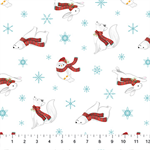 Northcott - Woodland Wishes - Bear Toss, White