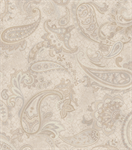 Marcus Fabric - Paisley Palette - Large Taupe Paisleys, Cream