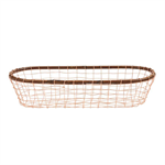 Basket - Copper Wire Oval Large