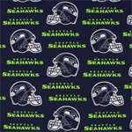 Fabric Traditions - NFL - 44^ Seattle Seahawks - Helmets, Navy