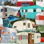 Elizabeth Studio - Vintage Trailers - Packed, Multi