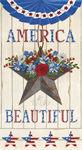 Moda - America The Beautiful - 24^ x 44^ America Panel, White