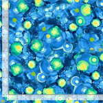 Timeless Treasures - Provence - Abstract Sunflowers, Navy