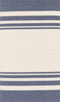 Moda - Summer Solstice Toweling - 18^ Hemmed Edge - Stripes, Nautical Blue