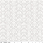 Riley Blake - Elegant Essentials - Damask, White Pearl
