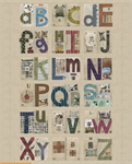 Windham Fabrics - Studio Alphabet - 54^ x 45^ Alphabet Panel, Multi