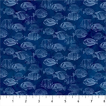 Northcott - Coral Reef - Fish Blender, Navy