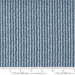 Moda - Flower Pot - Herringbone Stripe, Navy