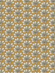 Exclusively Quilters - Mariposa - Daisies, Gold