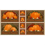 Quilting Treasures - Harvest Greetings - Picture Patches 24'' Panel, Multi