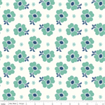 Riley Blake - 108^ Bee Vintage - Flowers, Seaglass