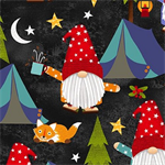 Studio E - Camping Gnomes - Camping Gnomes, Dark Charcoal