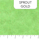 Northcott - Shimmer Radiance - Gold Metallic, Sprout