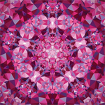 Moda - Gradients Digital Panels - 57^ Kaleidoscope Panel, Pink