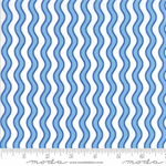 Moda - Confetti - Wavy Stripe, Light Blue