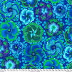 Free Spirit - Kaffe Fassett - Floating Hibiscus, Blue