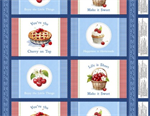 Wilmington Prints - Sweet Cherry - 24^ Placemat Panel, Multi