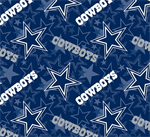 Fabric Traditions - NFL Fleece - Dallas Cowboys, Navy