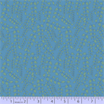 Marcus Fabrics - Dance at Dusk - Leafy Vine, Blue