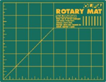 Olfa - 6^ x 8^ Rotary Cutting Mat - Double-Sided, Green