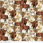 Riley Blake - The Homestead - Herd of Cattle, Cream