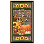 Quilting Treasures - Always Give Thanks - 24^ Harvest Panel, Multi