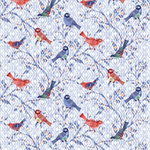 Studio E - Bella Blue Birds - Birds on Branches, Blue