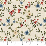 Northcott - Farmhouse Sampler - Floral Trail, Cream