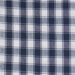 Dunroven House - Tea Towel - House Check, Navy on White