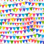 Robert Kaufman - Happy Day - Banners on White, Celebration