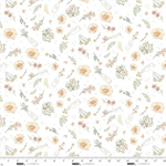 Studio E - Bathing Bonnies - Milk Bottle Florals, White