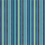 Benartex Traditions - Under The Sea - Cabana Stripe, Turquoise/Blue