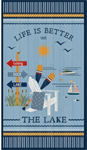 Wilmington Prints - Lake Life - 24^ Panel, Multi
