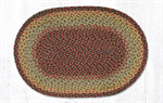 Braided Rug - Burgundy/Black/Sage, 20^ X 30^ (Oval)