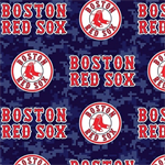 Fabric Traditions - MLB Fleece - Boston Red Sox, Navy/Red