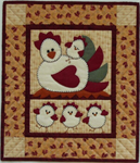 Quilt Wall Hanging Kit - Chicken Coop - Size: 13^ X 15^