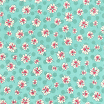 RJR - Stitcher's Garden - Small Flowers, Light Blue