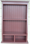 Shelf - Large Shaker - Burgundy W\Plate Grove