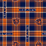 Fabric Traditions - NFL Fleece - Chicago Bears, Navy/Orange