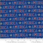 Moda - America The Beautiful - American Type, Lake Blue