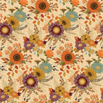 Riley Blake - The Awe of Autumn - Main Print, Latte