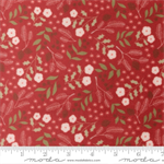Moda - Quilting Cuddle - Christmas Eve - Winter Botanical, Cranberry