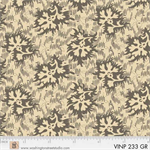 Washington Street - Vintage Prestige - Leafy Twigs, Gray/Tan