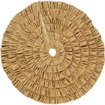 Tree Skirt - Burlap Natural Ruffled, 48^