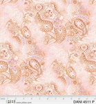 P & B Textiles - Daniella - Tonal Paisley, Peach