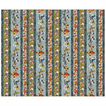 Quilting Treasures - Joyful Garden - Bird & Floral Decorative Strip, Multi